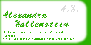 alexandra wallenstein business card